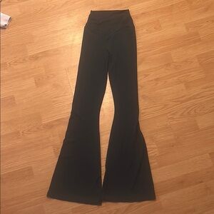Aerie Forest Green Flare Pants